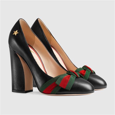 gucci fringed leather pumps|farfetch gucci heels.